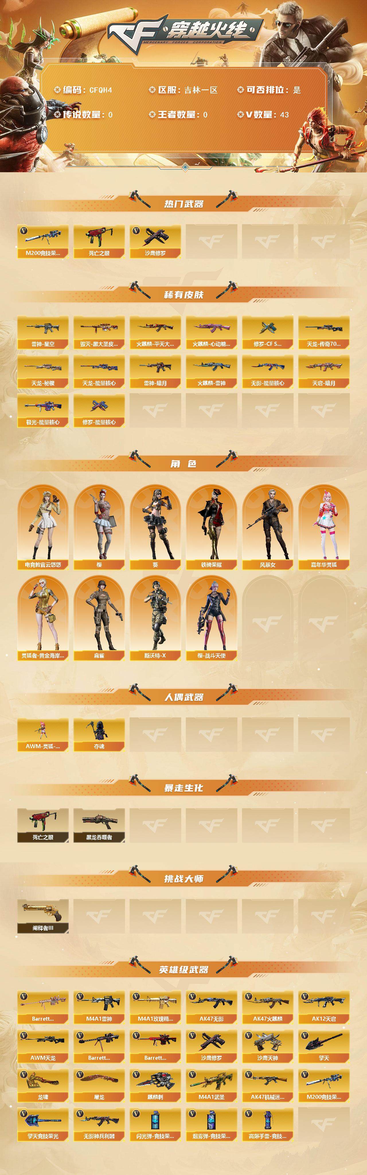 CFEY377768穿越火线账号详情图2