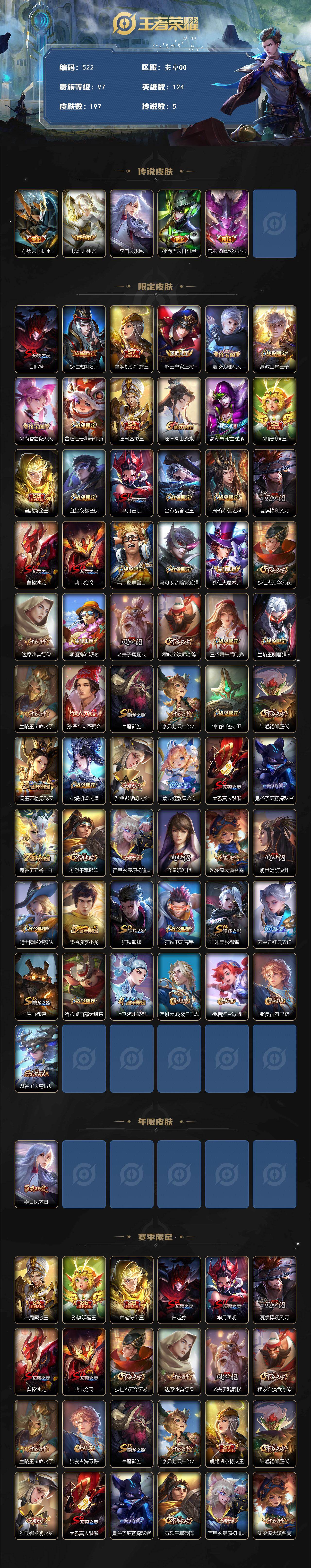 WZKG449151王者荣耀账号详情图3