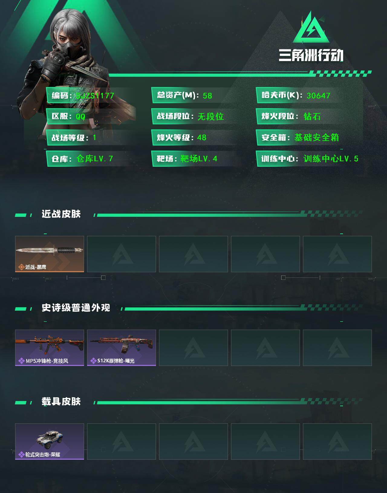 SJZEY392349三角洲行动账号详情图2