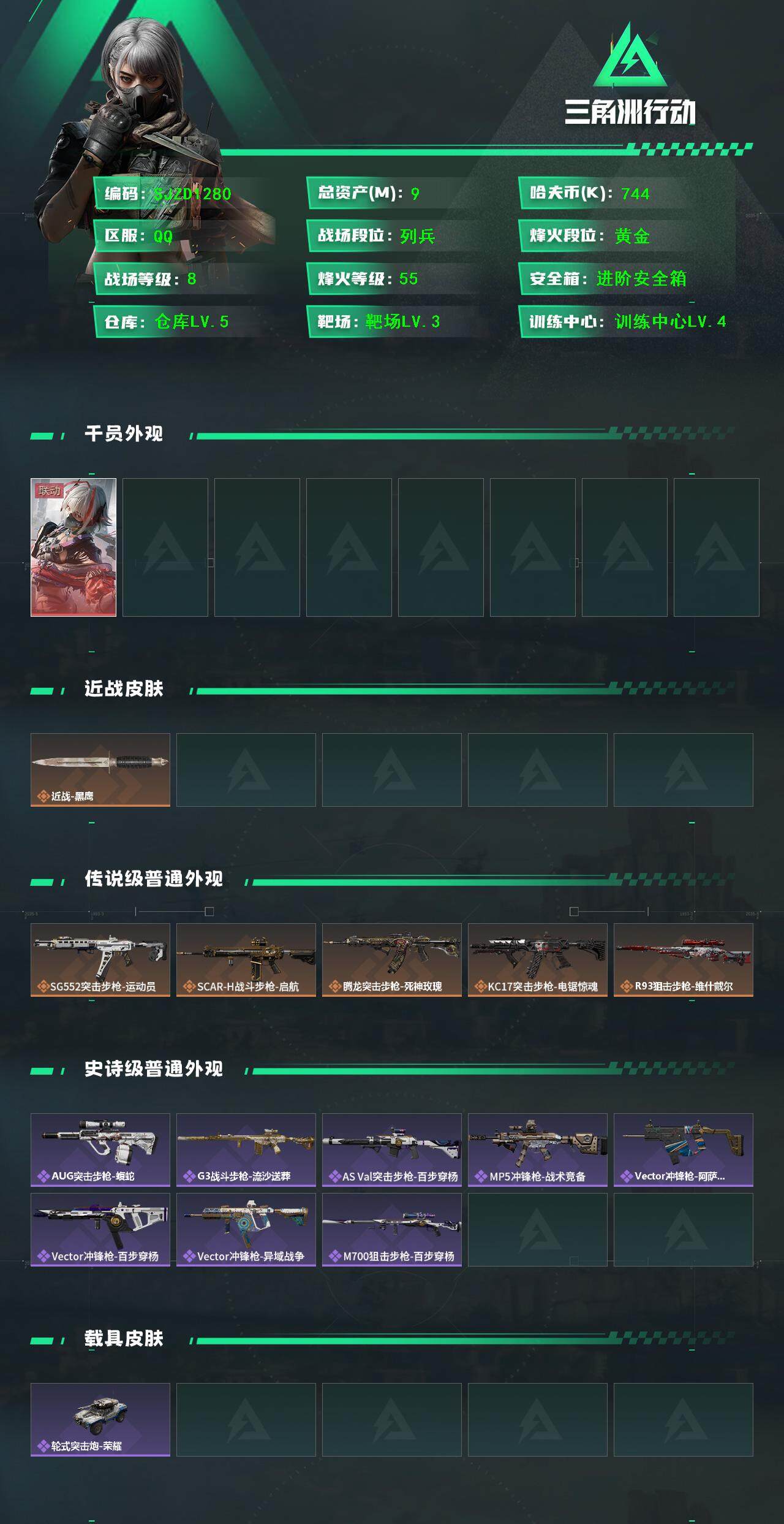 SJZEY392153三角洲行动账号详情图2