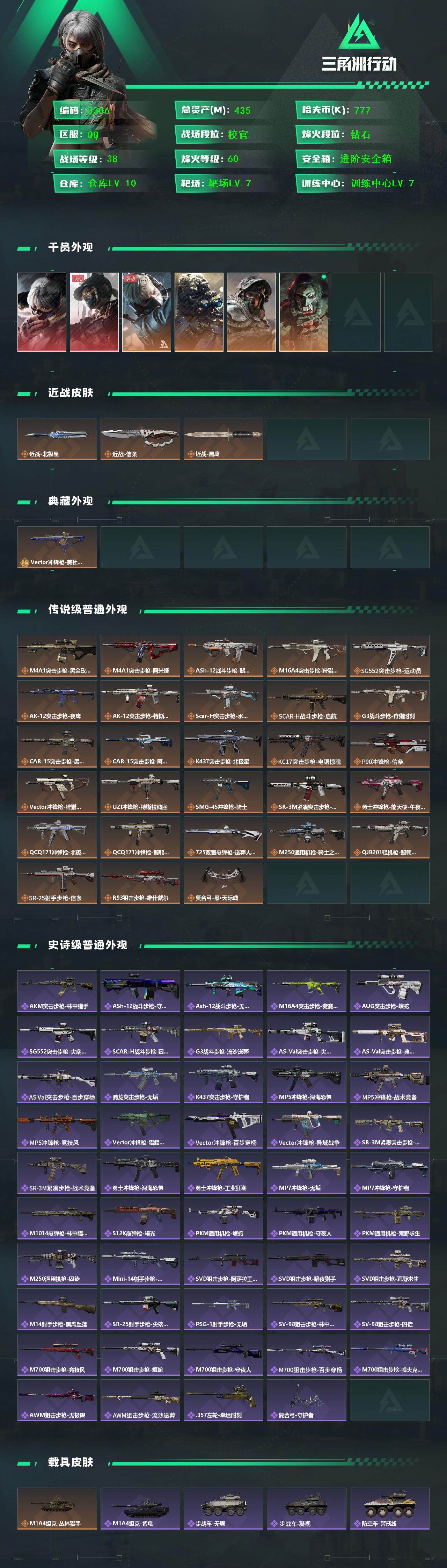 SJZCMW434269三角洲行动账号详情图2