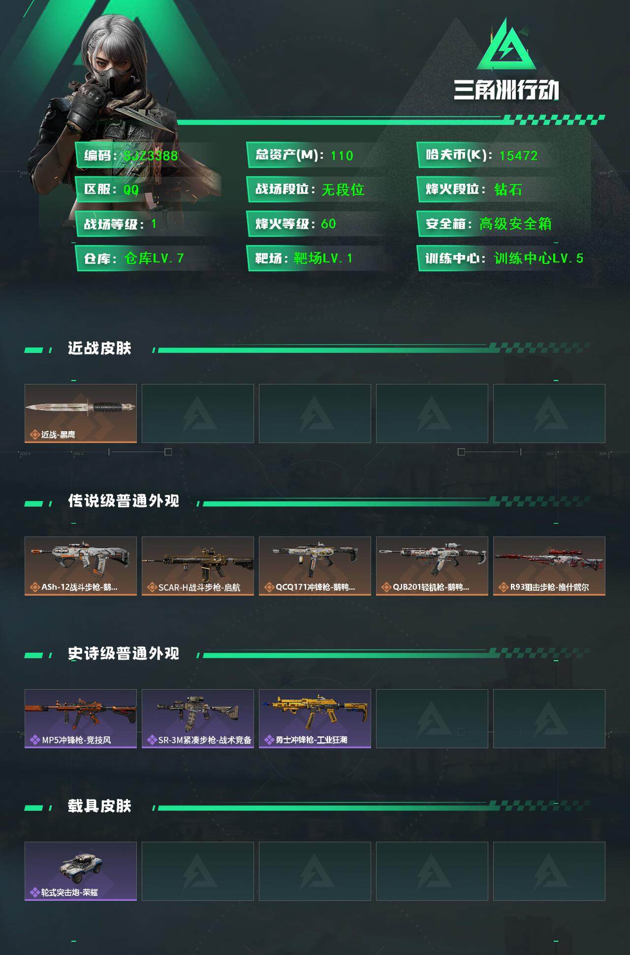 SJZEY392534三角洲行动账号详情图3