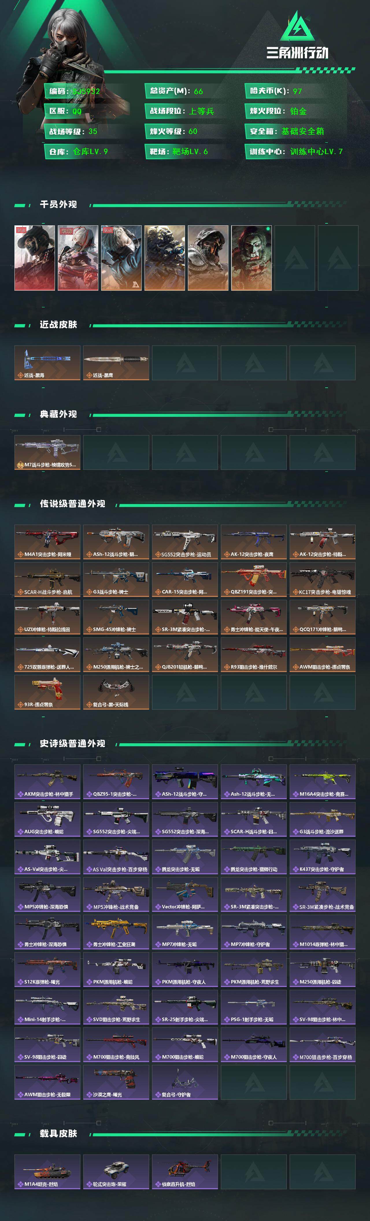 SJZEY392267三角洲行动账号详情图2