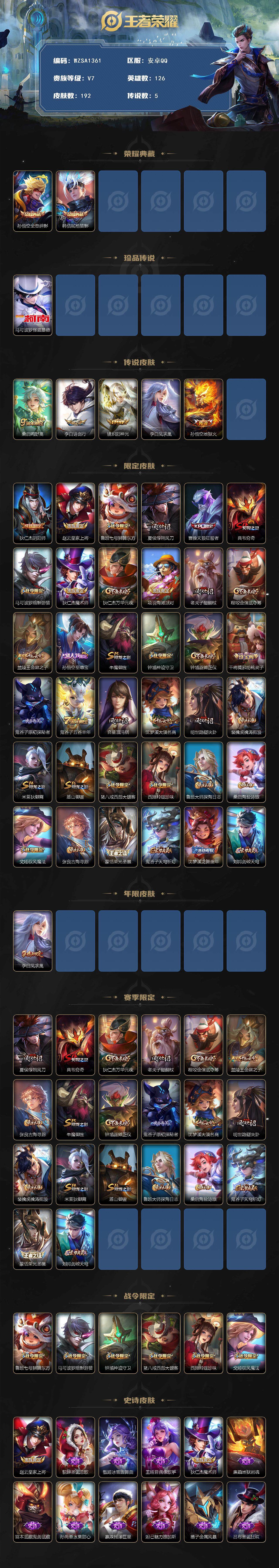 WZEY3447419王者荣耀账号详情图2