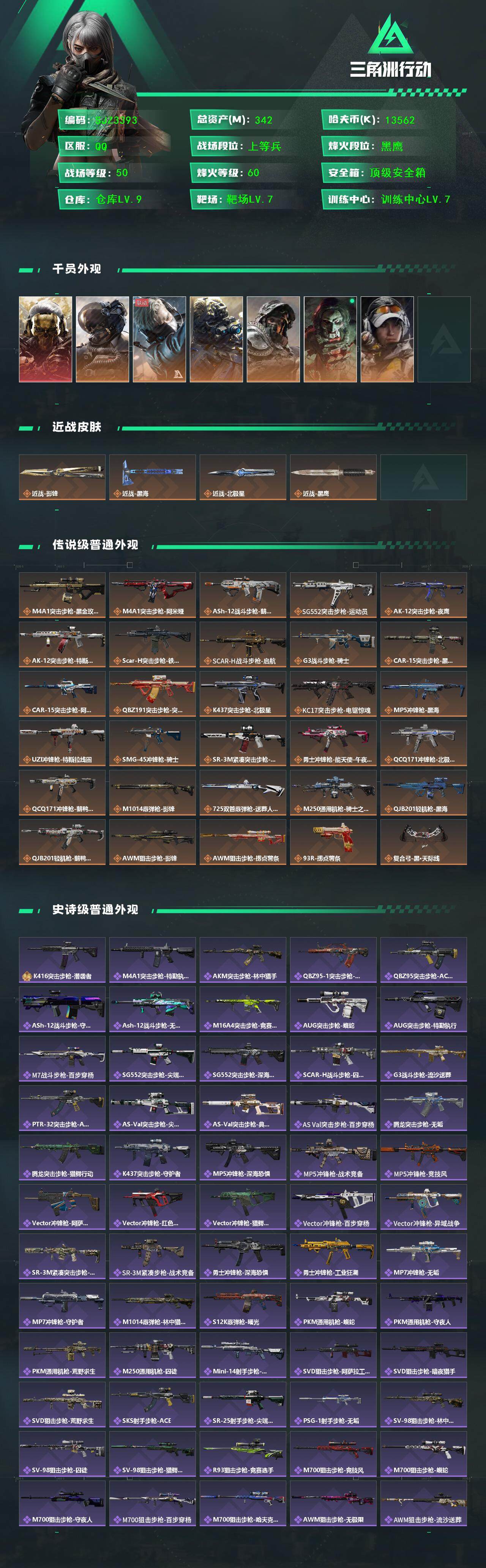 SJZQM395200三角洲行动账号详情图3