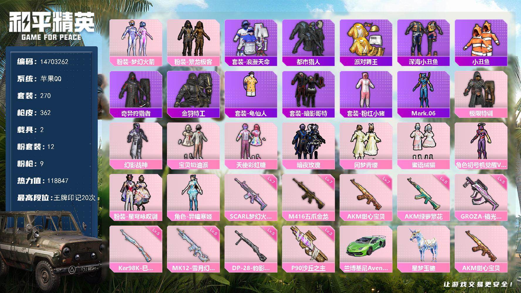 HPDN3437978和平精英账号详情图13