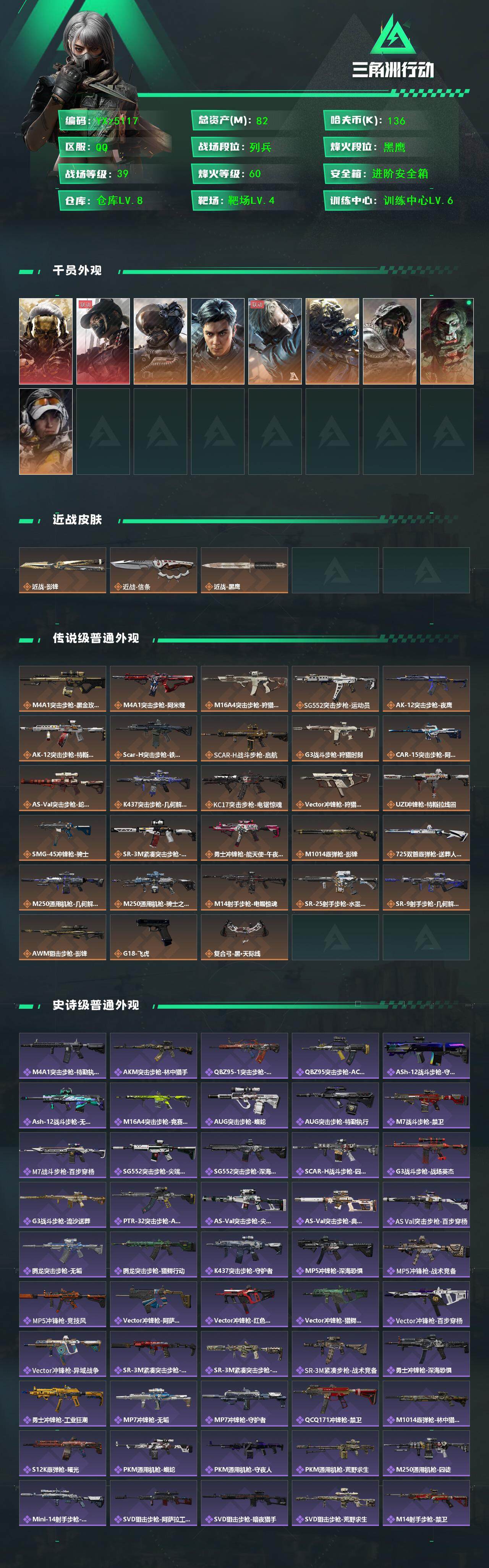 SJZCMW45340三角洲行动账号详情图2