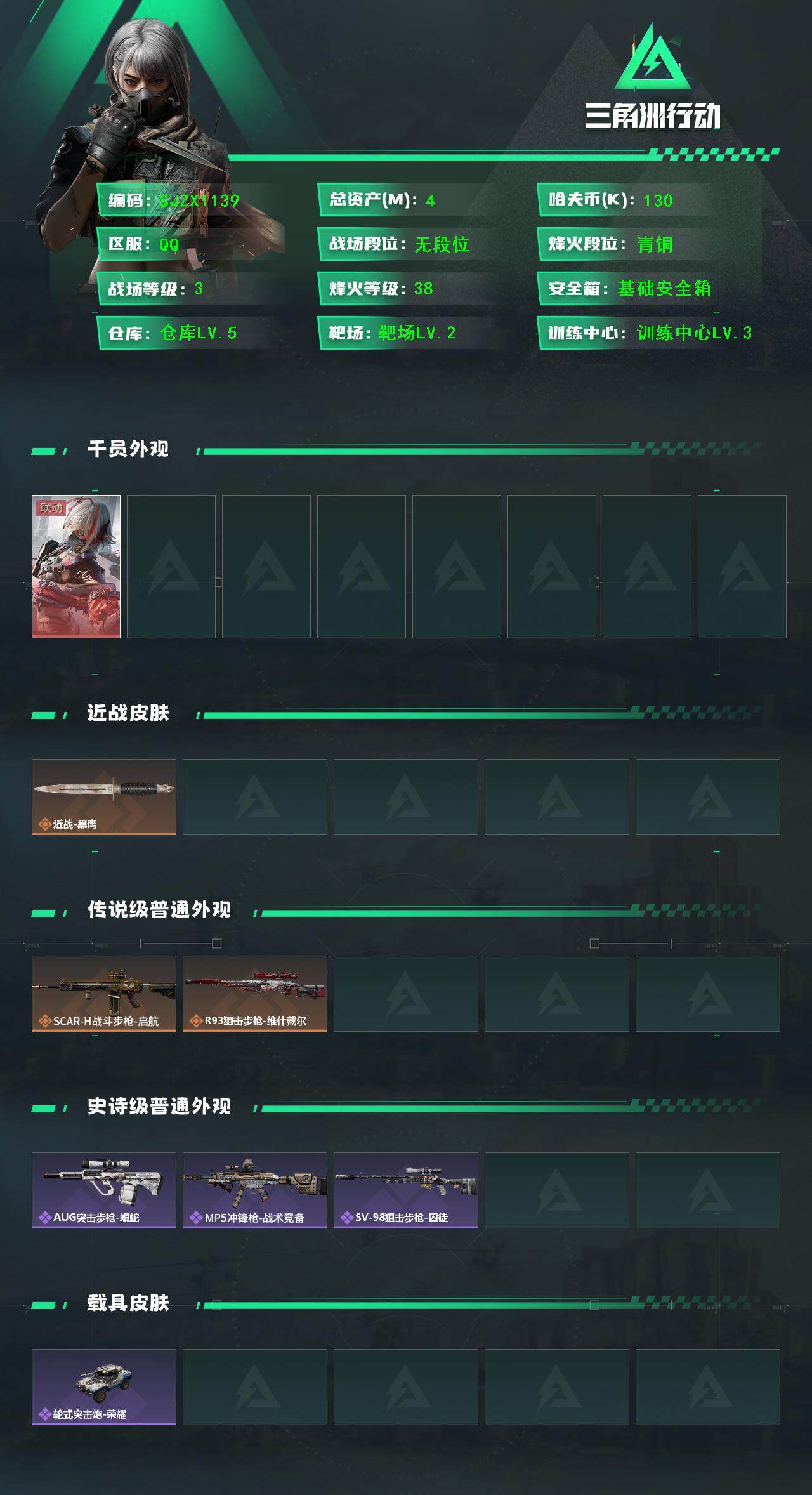 SJZEY395172三角洲行动账号详情图2