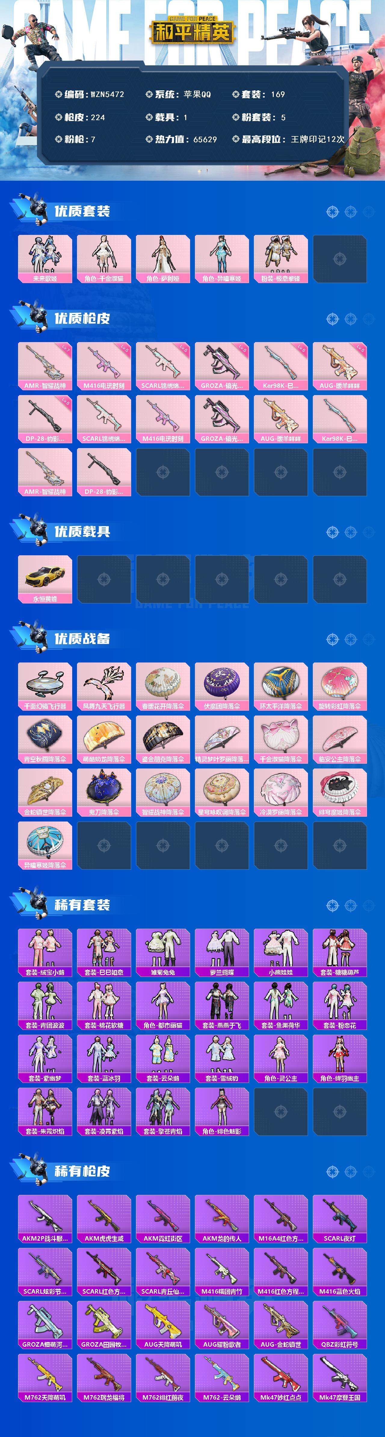 HPEY3439680和平精英账号详情图3