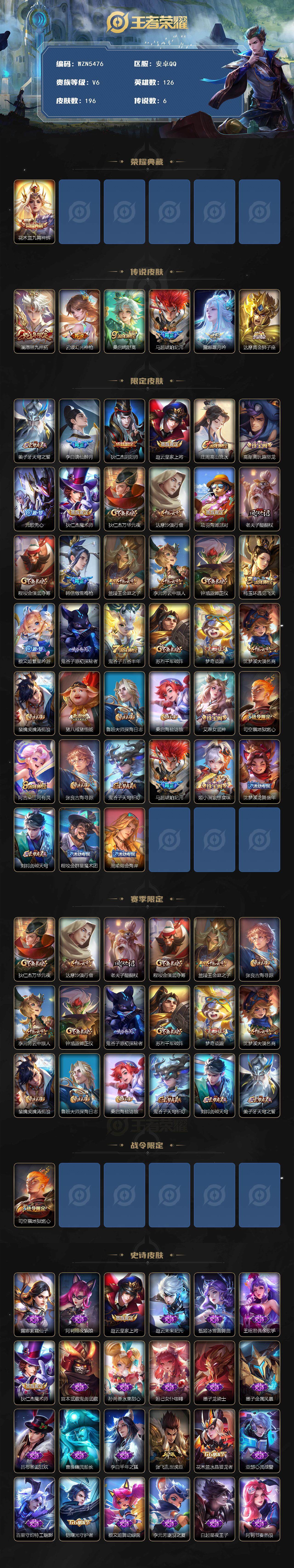 WZEY3447193王者荣耀账号详情图3