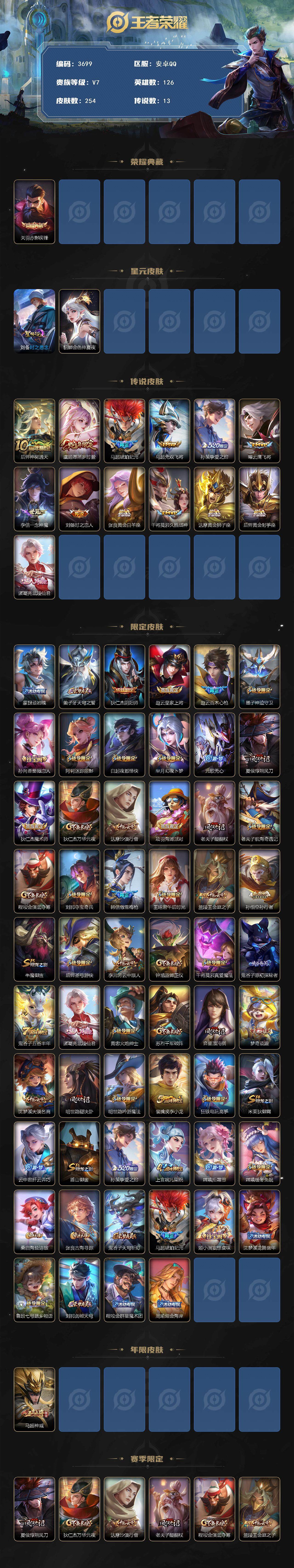 WZQM3464279王者荣耀账号详情图4