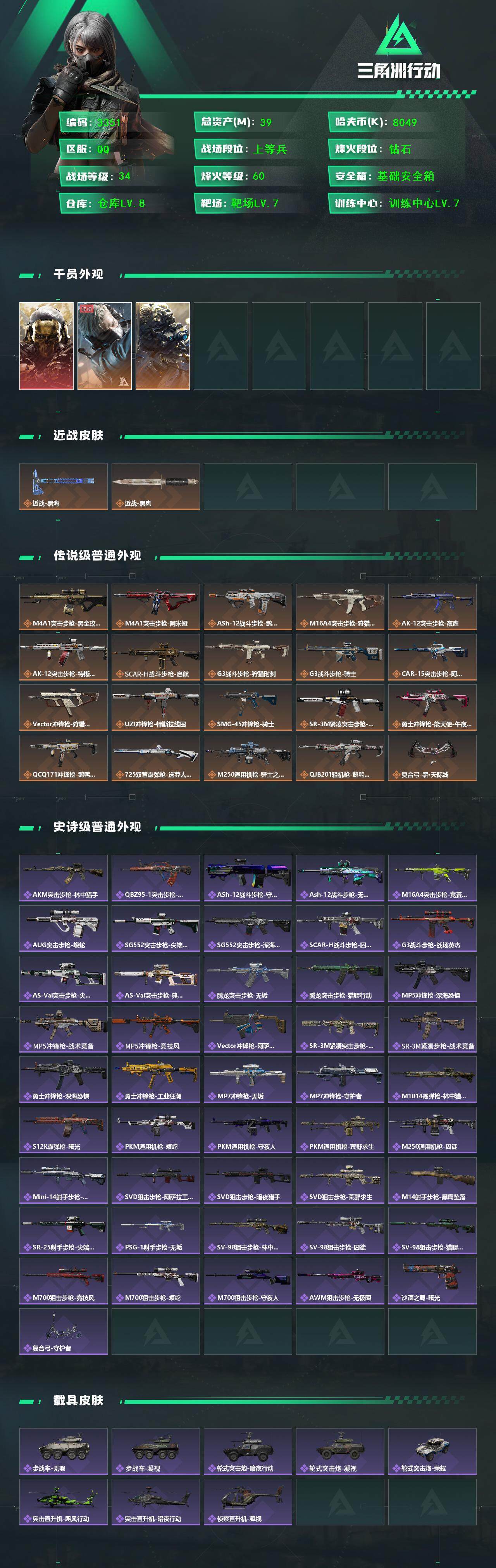 SJZCMW417357三角洲行动账号详情图3