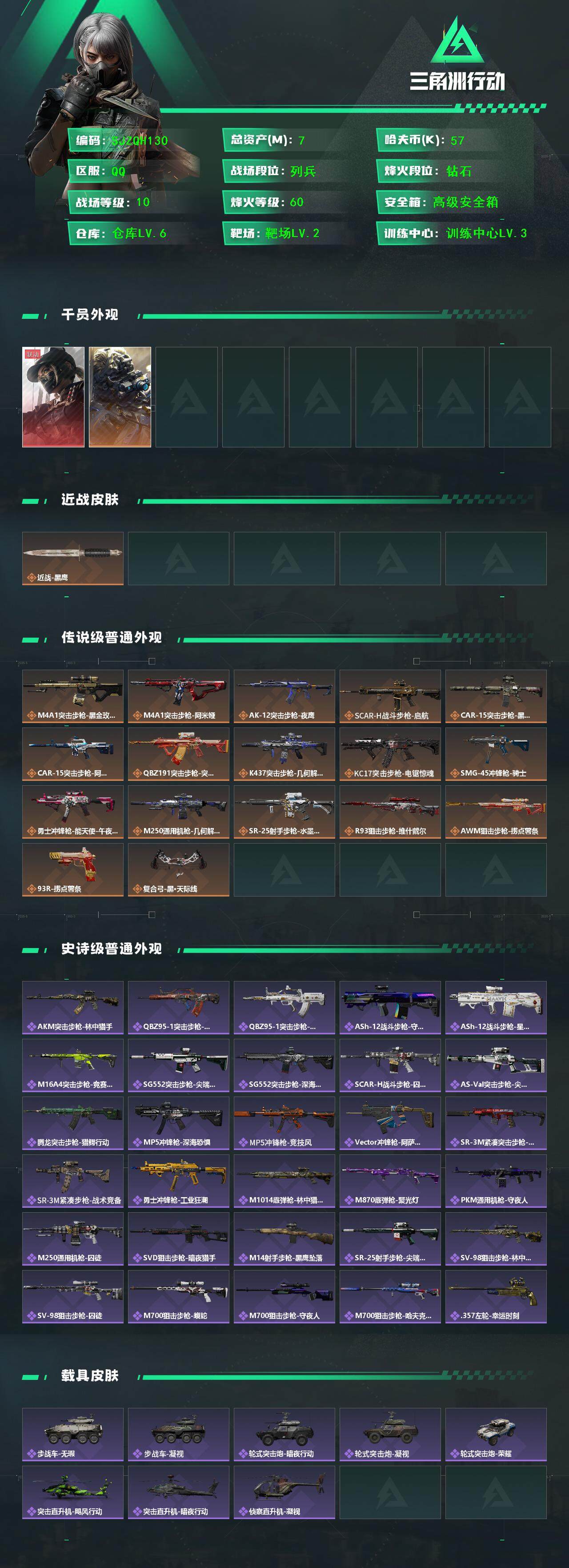 SJZEY392500三角洲行动账号详情图2