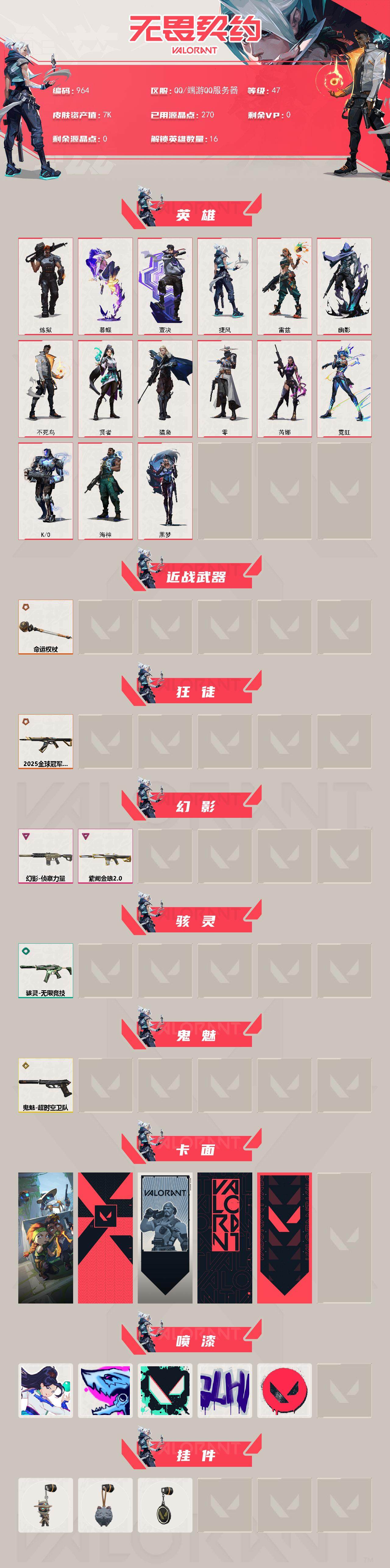 WWQXL330919无畏契约账号详情图2