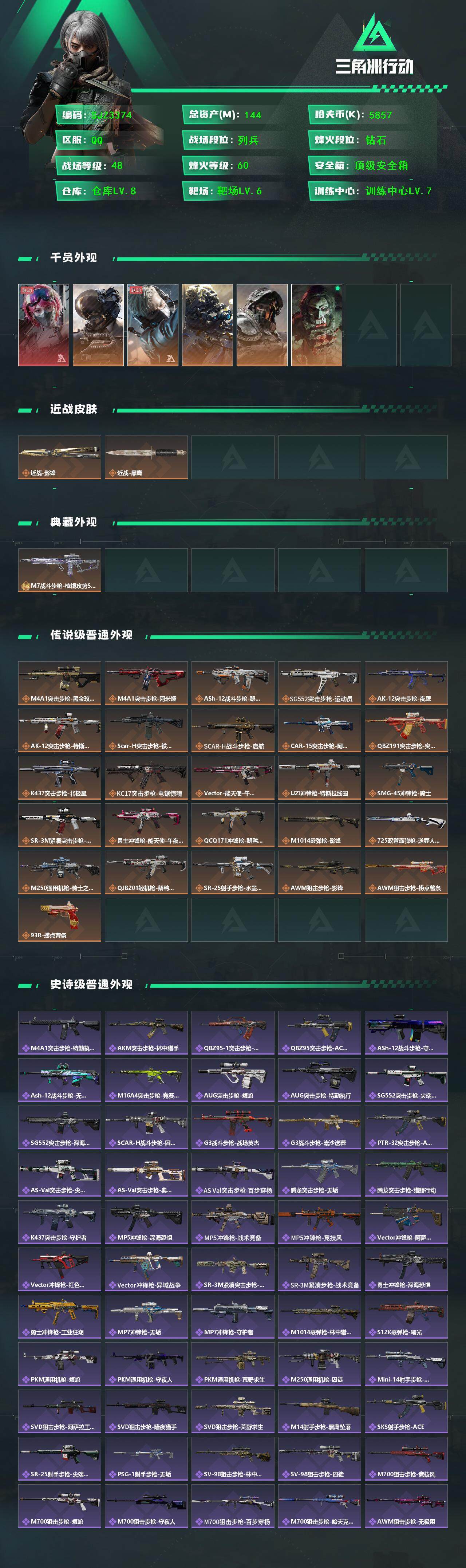 SJZEY393638三角洲行动账号详情图3