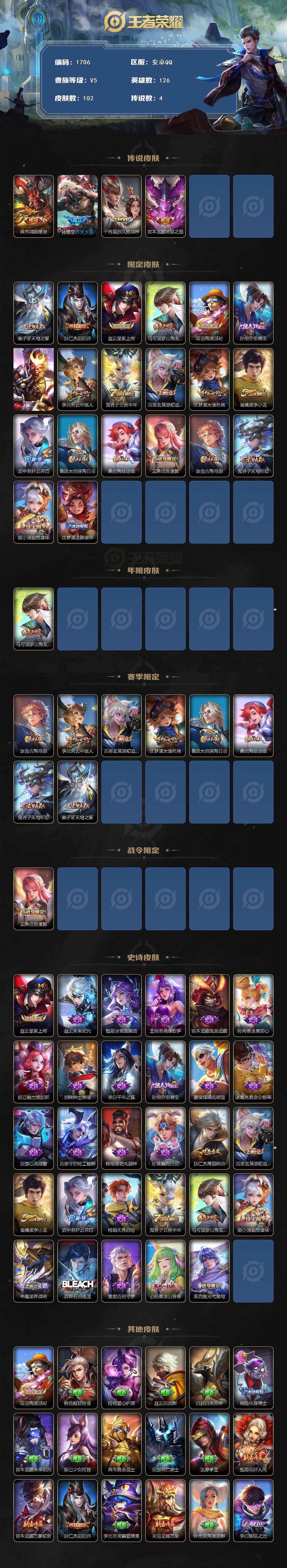 WZCMW3448611王者荣耀账号详情图2