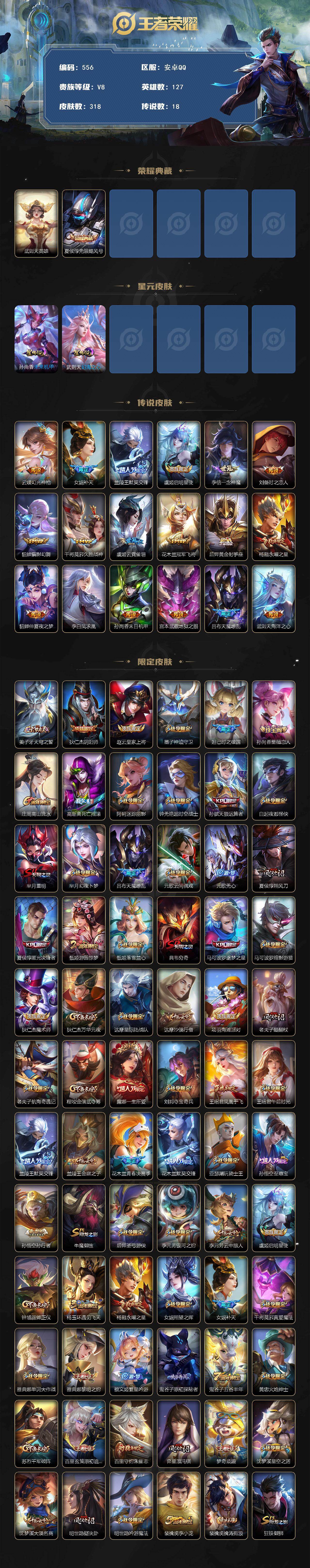 WZKG4110857王者荣耀账号详情图3