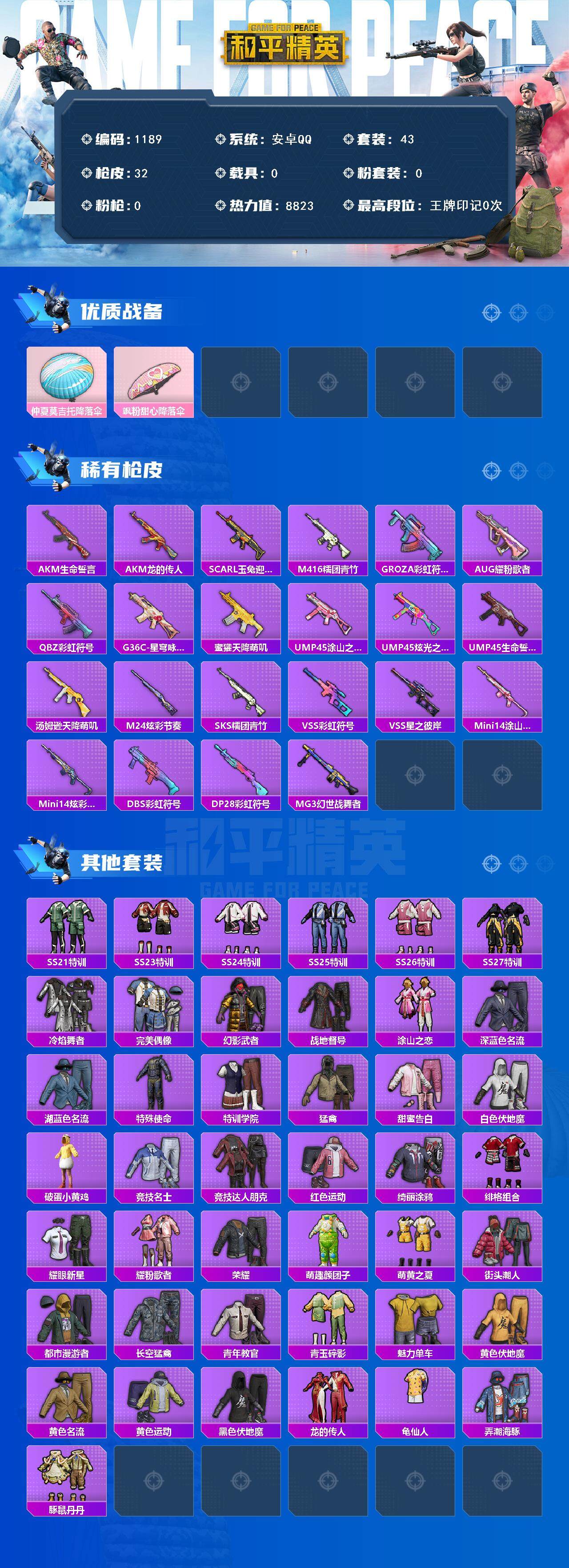 HPCMW48183和平精英账号详情图2 HPCMW48183和平精英账号详情图2