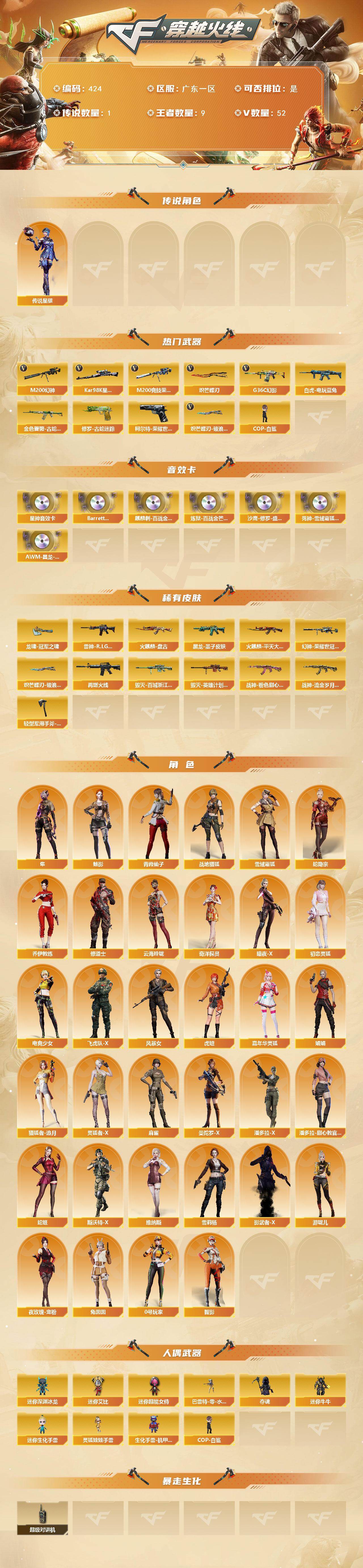 CFCMW422229穿越火线账号详情图2