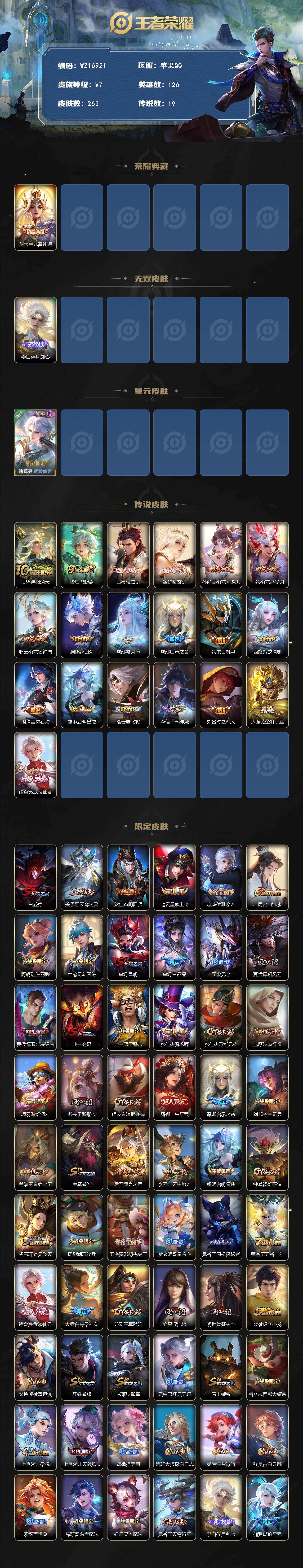 WZ03410283王者荣耀账号详情图2