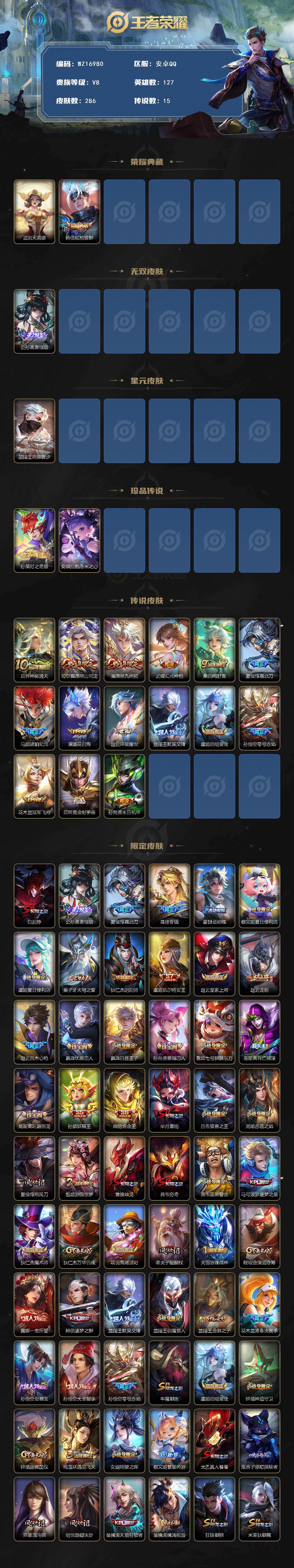 WZ03410317王者荣耀账号详情图3