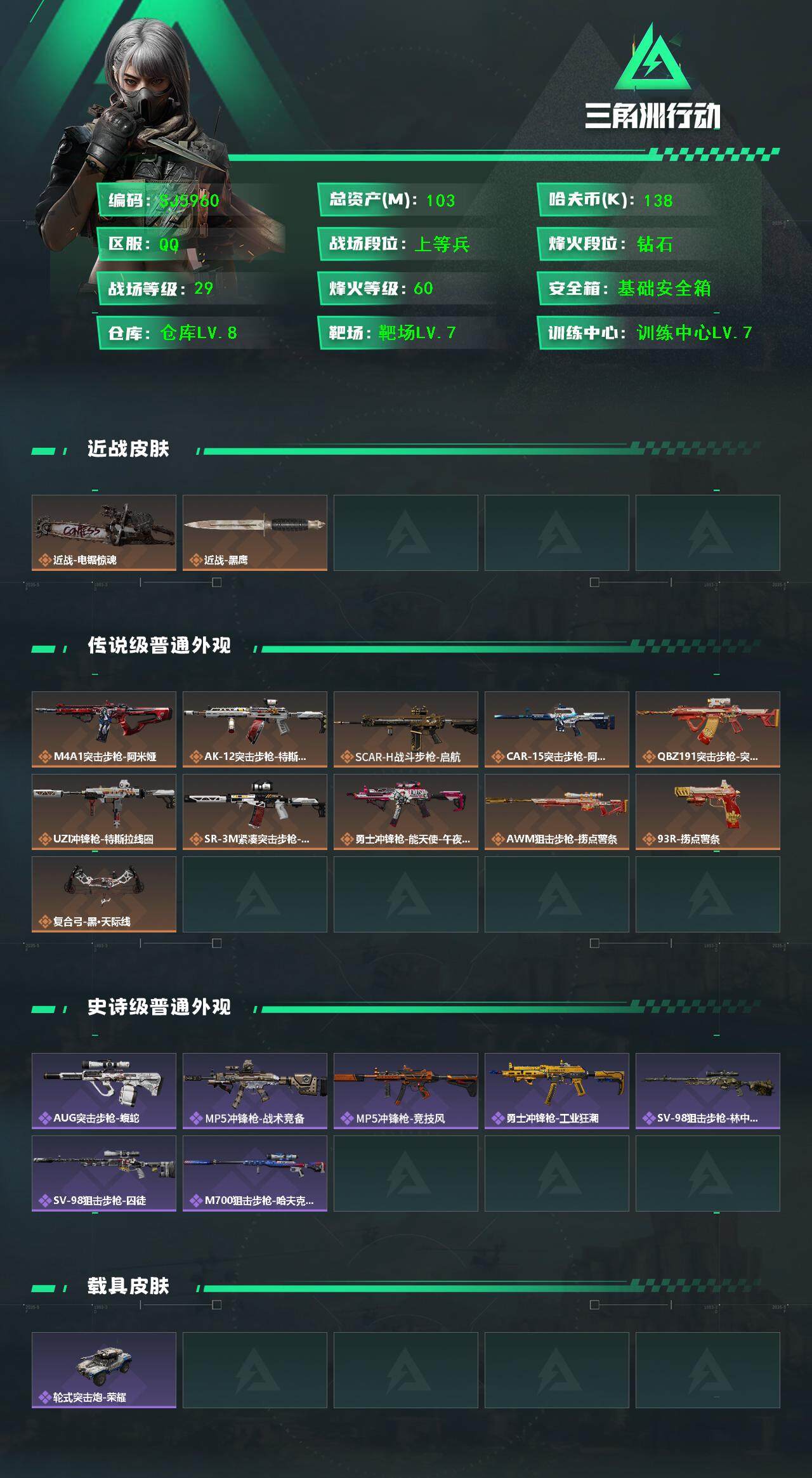 SJZEY3101983三角洲行动账号详情图3