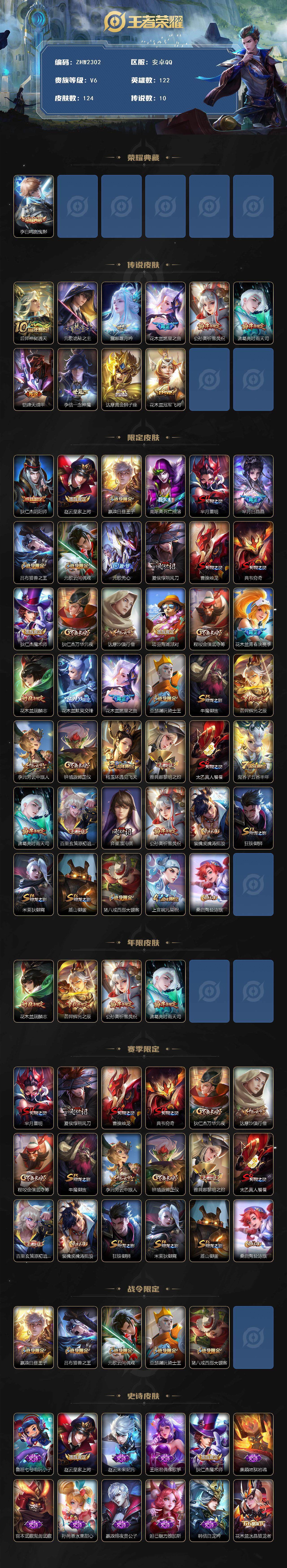 WZLE3465864王者荣耀账号详情图2