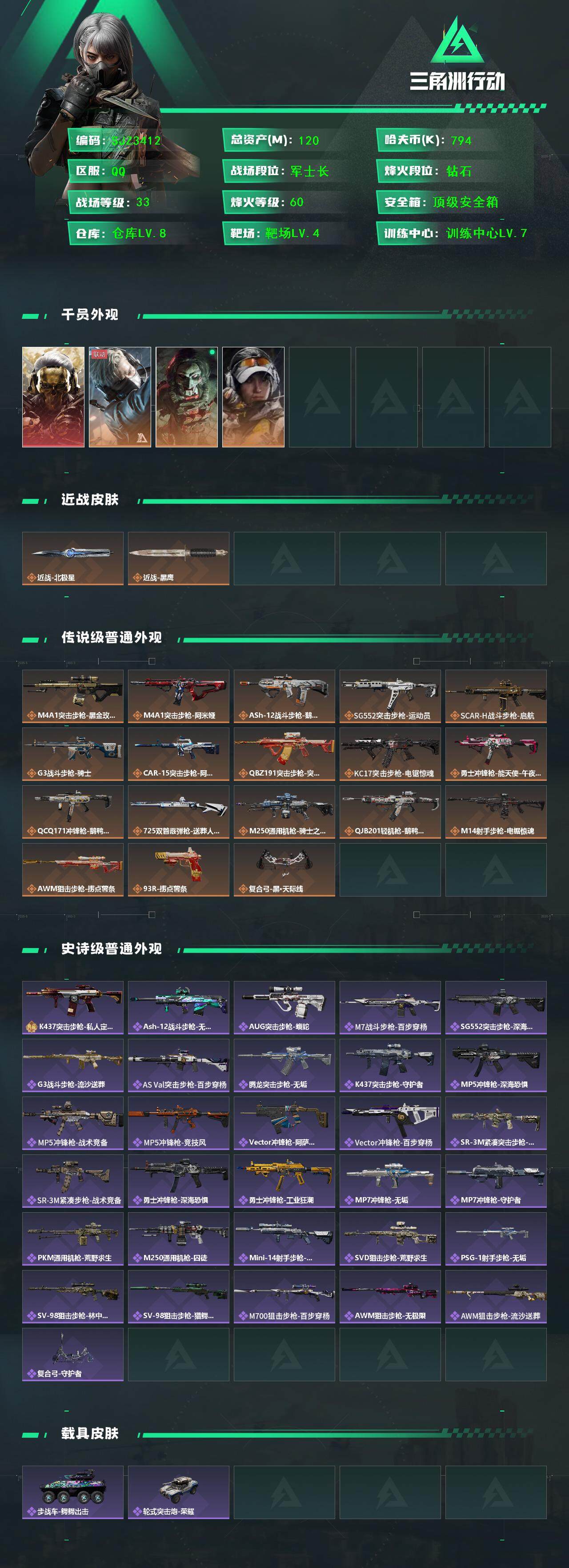 SJZEY395128三角洲行动账号详情图3