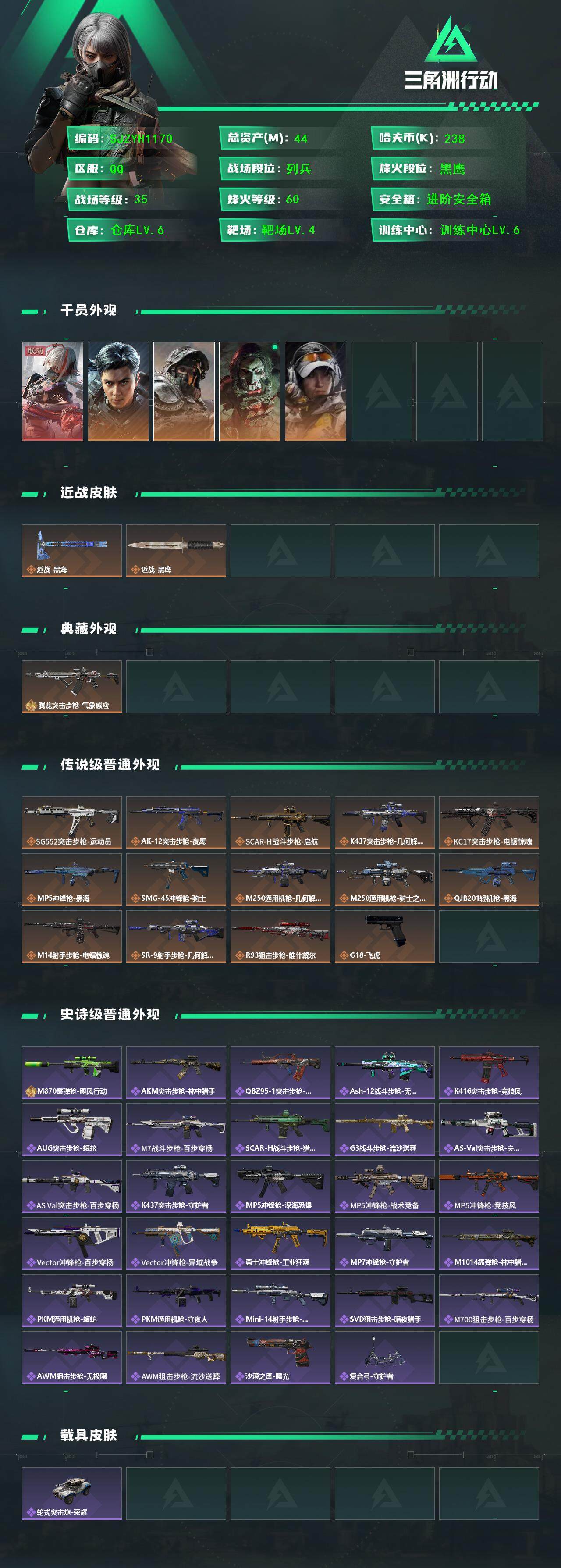 SJZQM394760三角洲行动账号详情图4