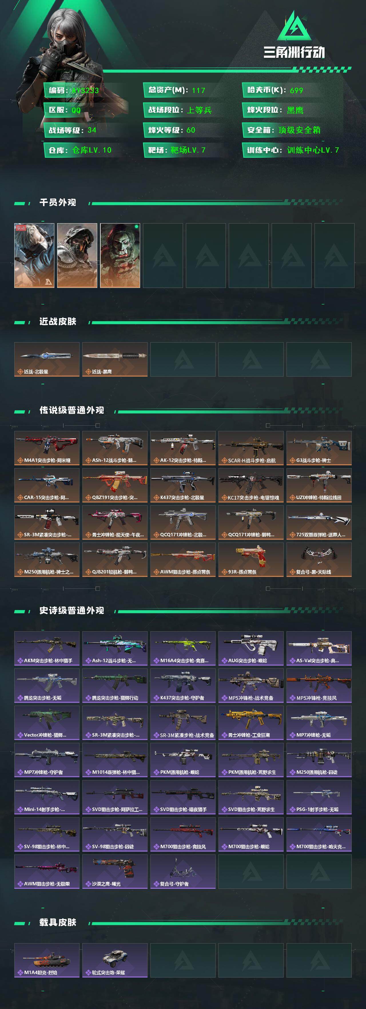 SJZCMW394029三角洲行动账号详情图3