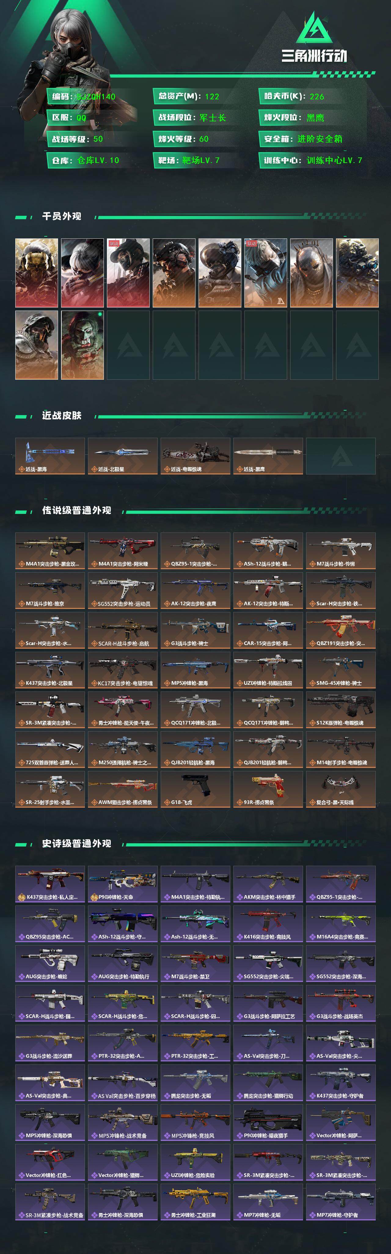 SJZQM394093三角洲行动账号详情图3