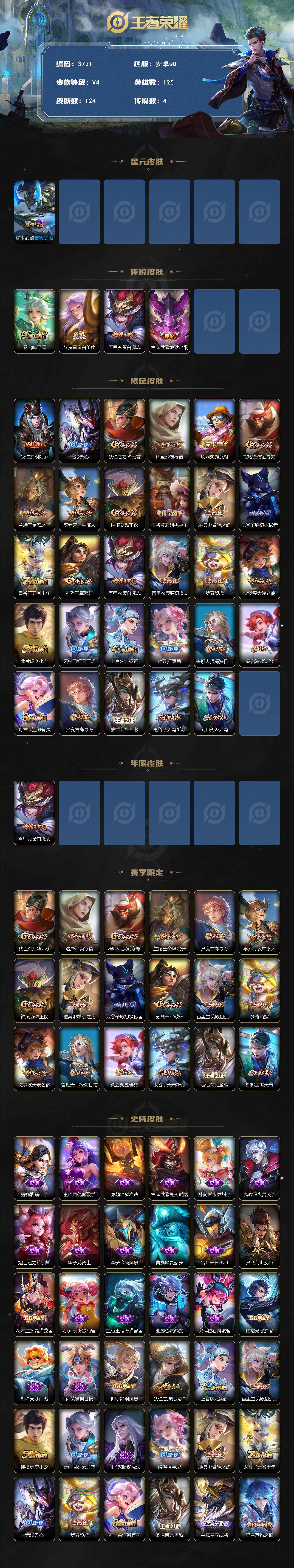 WZJZ3472139王者荣耀账号详情图2