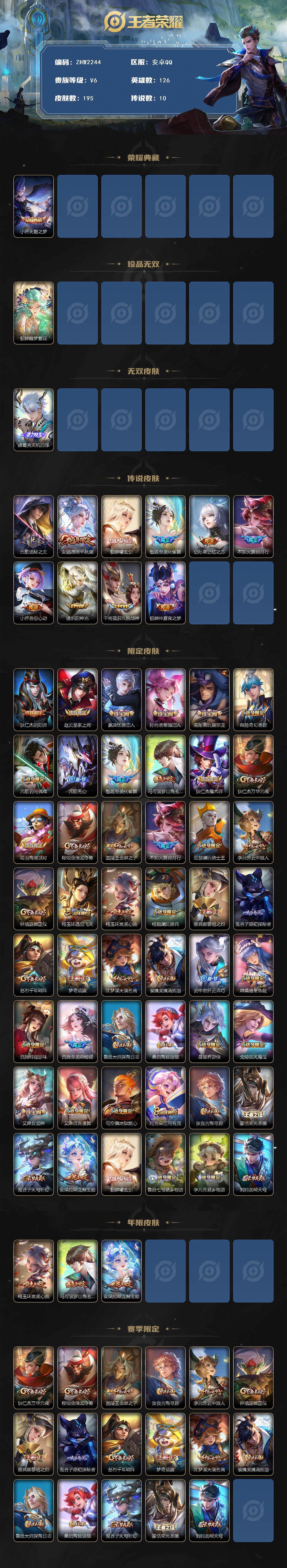 WZLE3465922王者荣耀账号详情图2