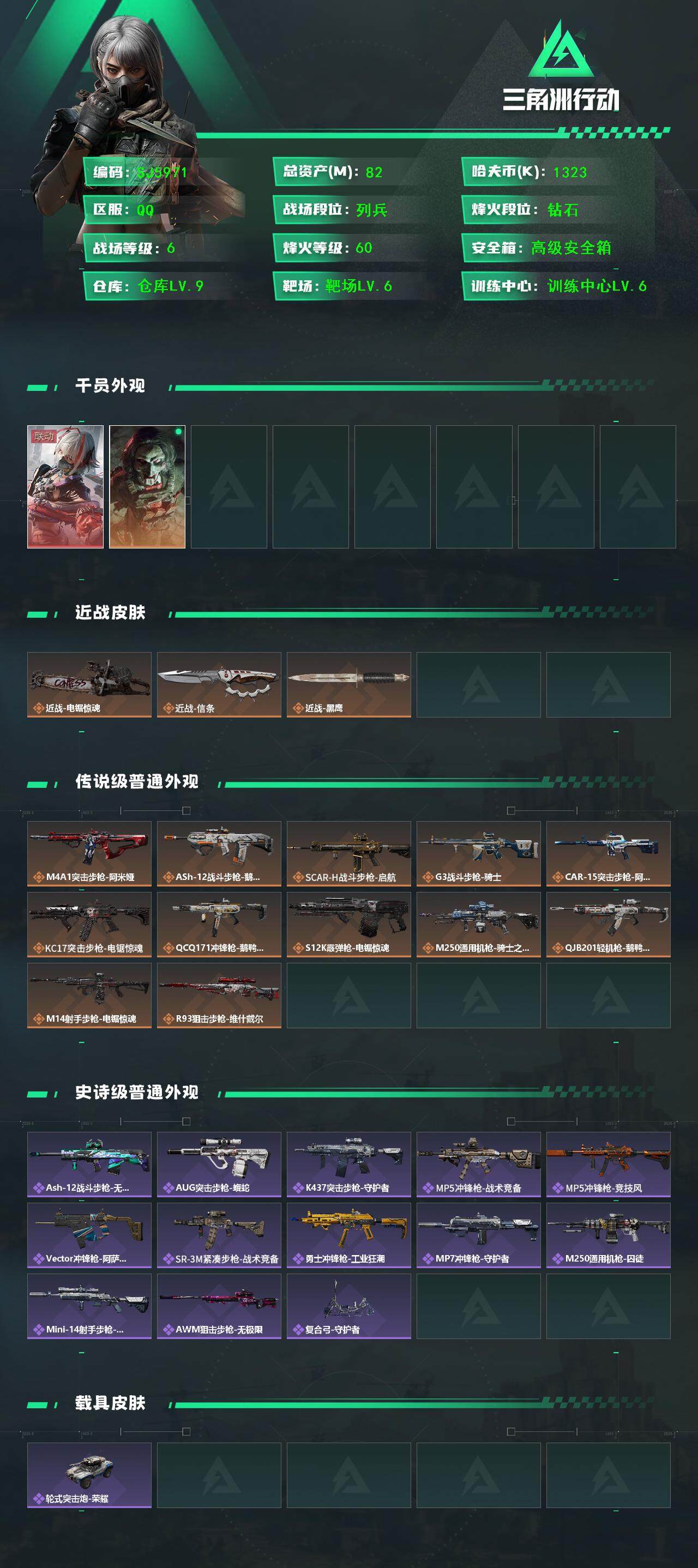 SJZEY394897三角洲行动账号详情图2