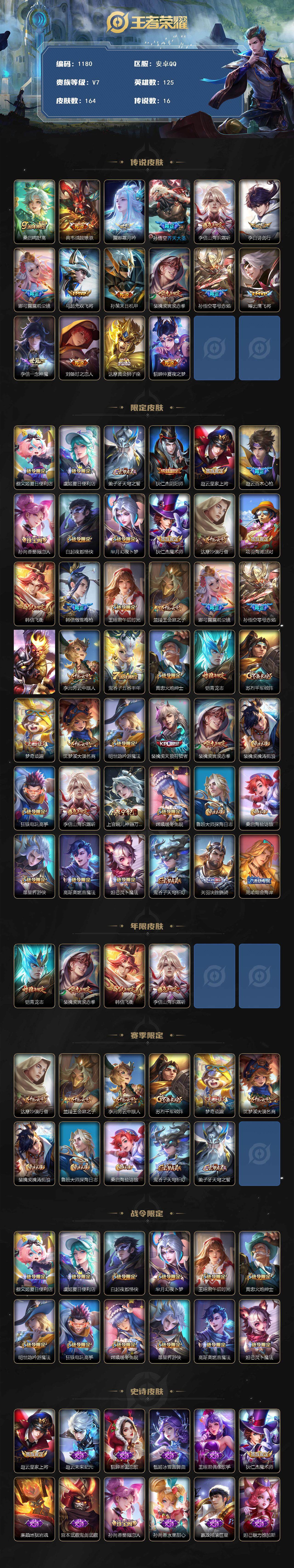 WZCMW3454074王者荣耀账号详情图2