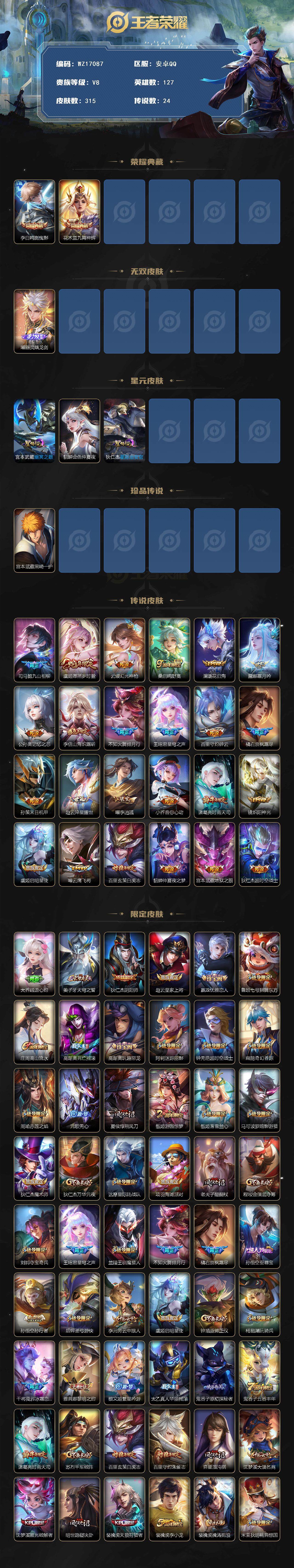 WZ03410379王者荣耀账号详情图2