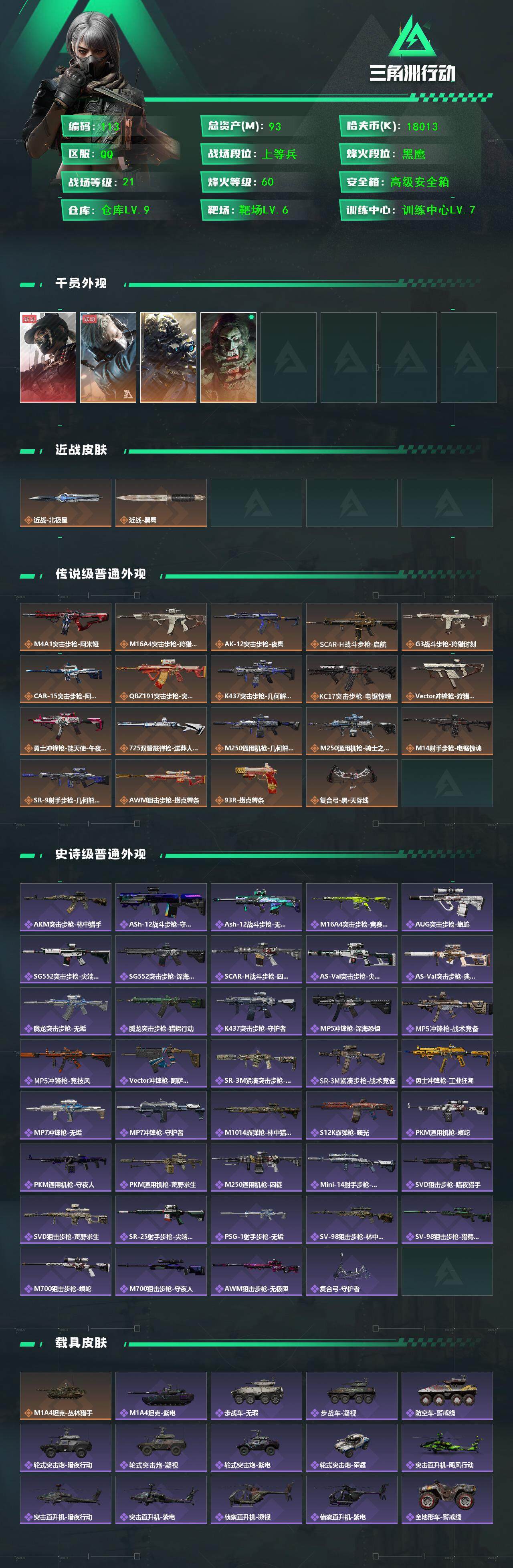 SJZCMW425968三角洲行动账号详情图2 SJZCMW425968三角洲行动账号详情图2