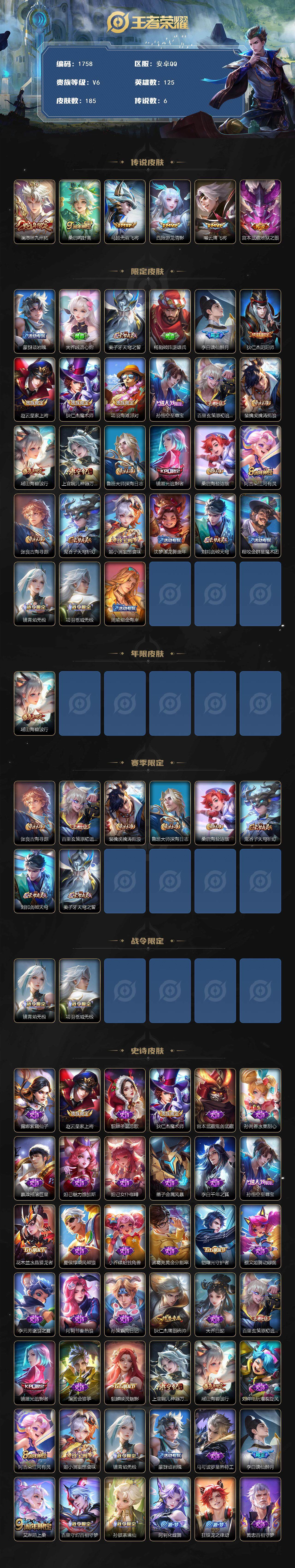 WZCMW3455732王者荣耀账号详情图2