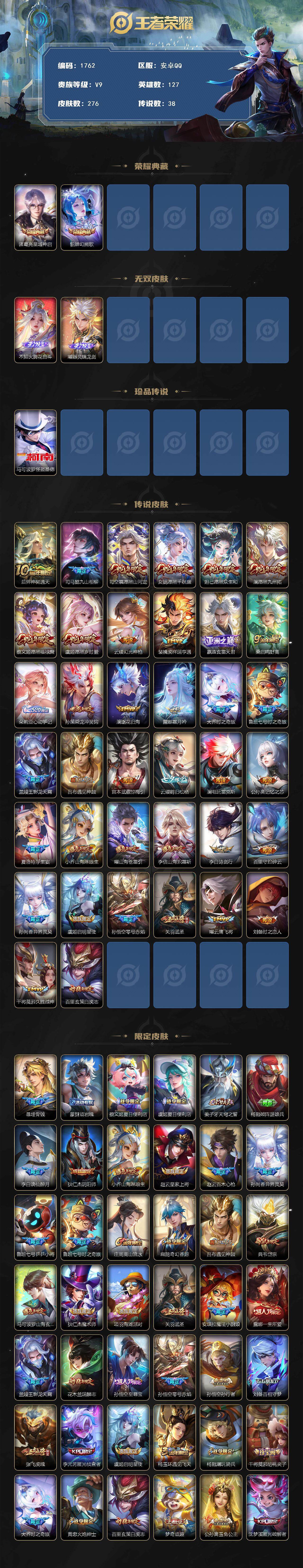 WZCMW3455748王者荣耀账号详情图2