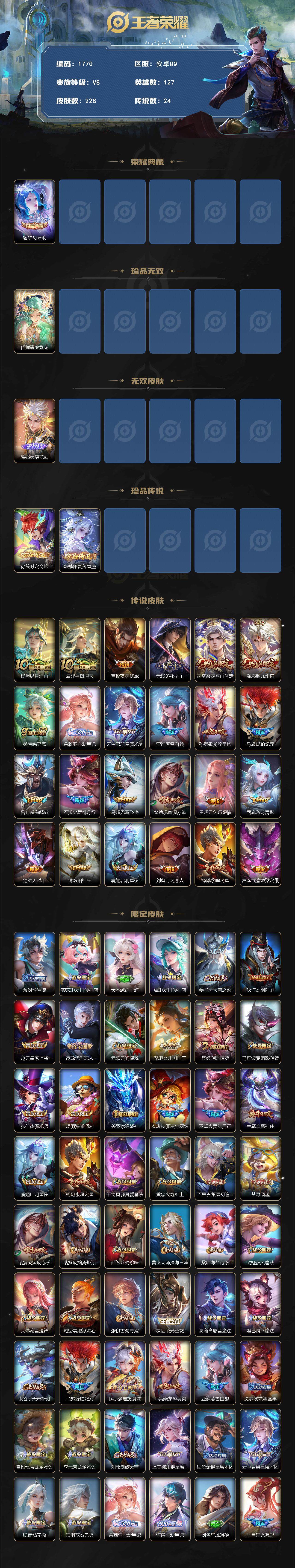 WZCMW3455750王者荣耀账号详情图2