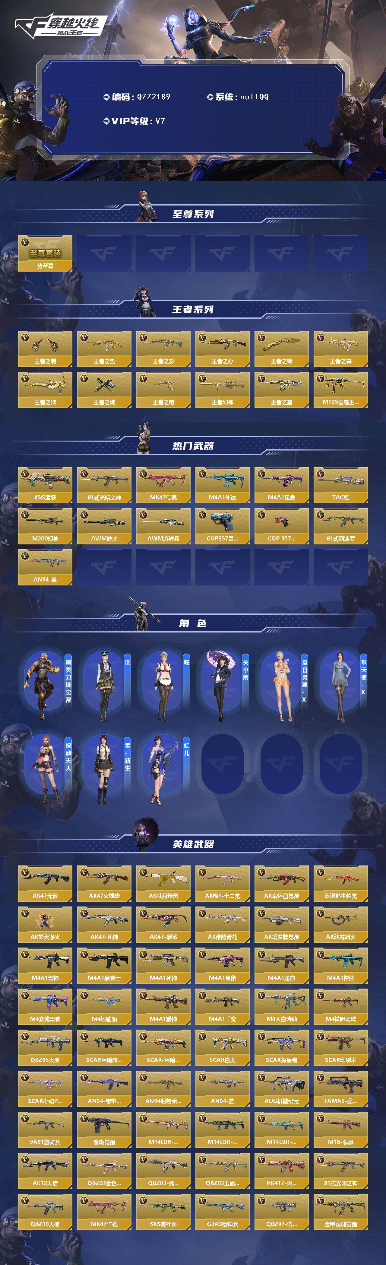 CFMEY372740枪战王者账号详情图3