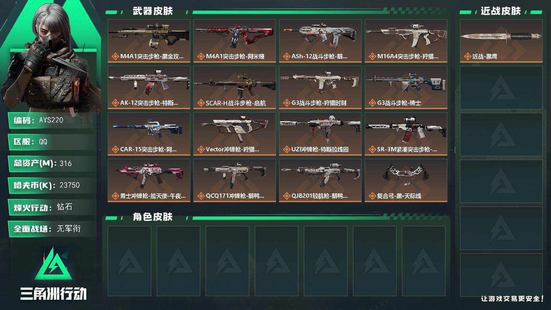 SJZCMW393817三角洲行动账号详情图2