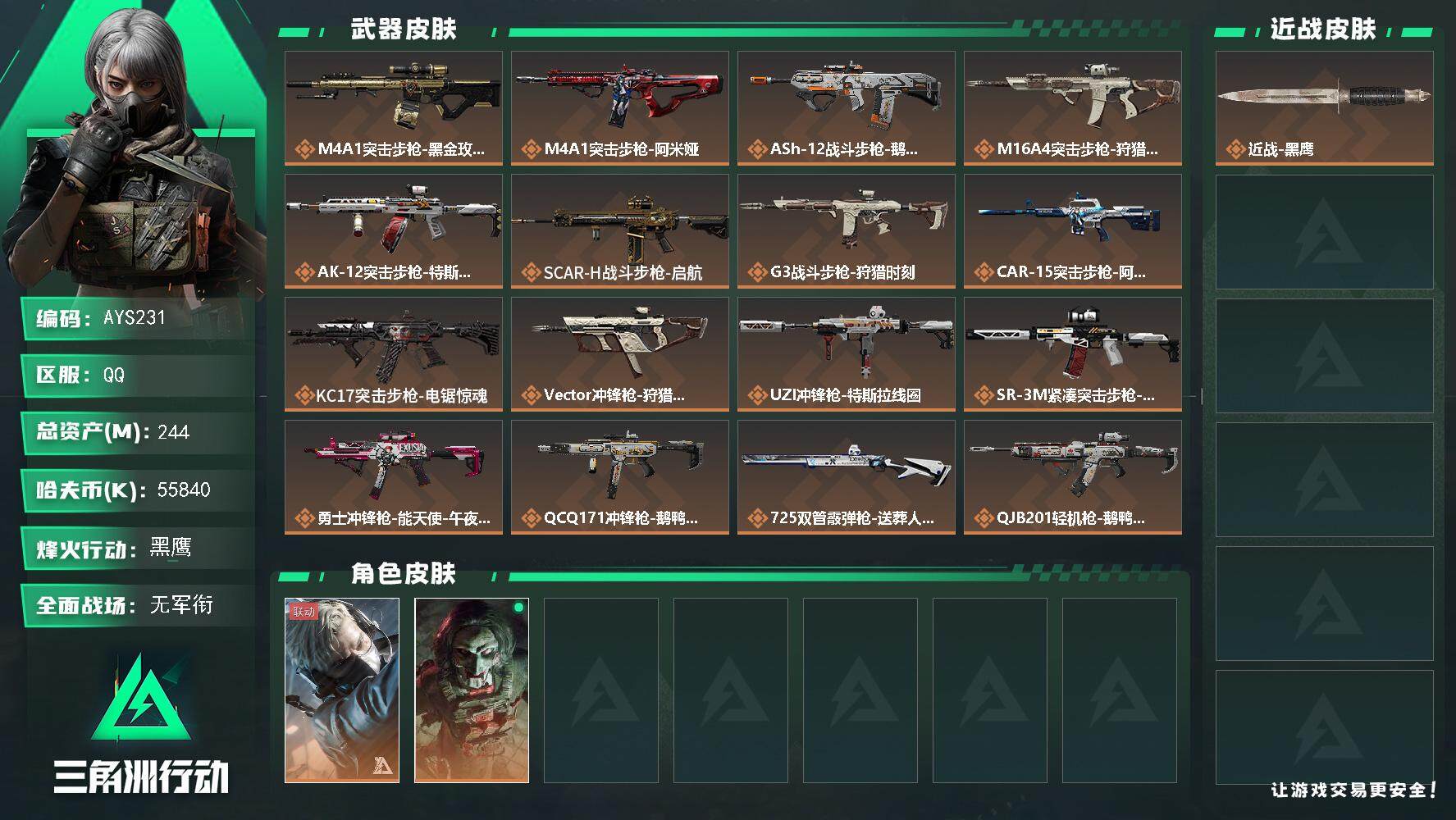 SJZCMW393933三角洲行动账号详情图2