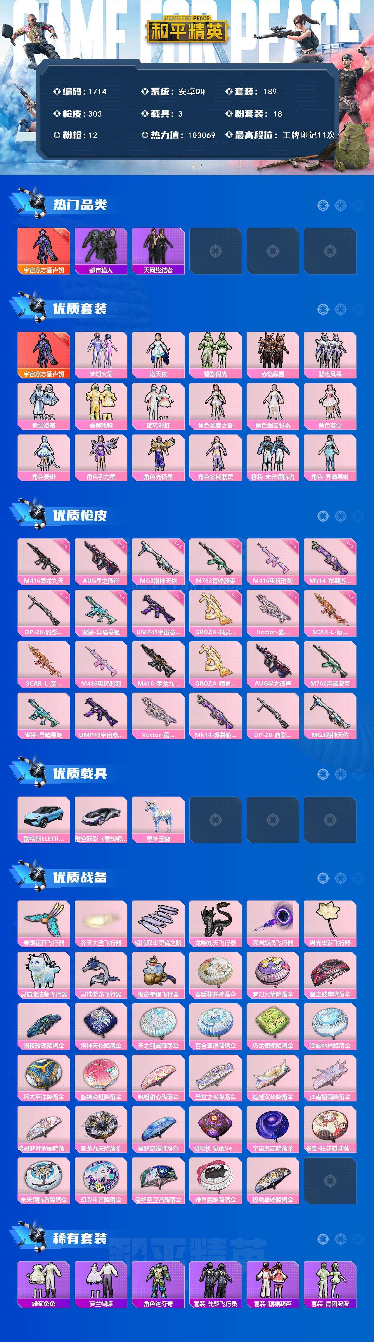 HPCMW3440928和平精英账号详情图2