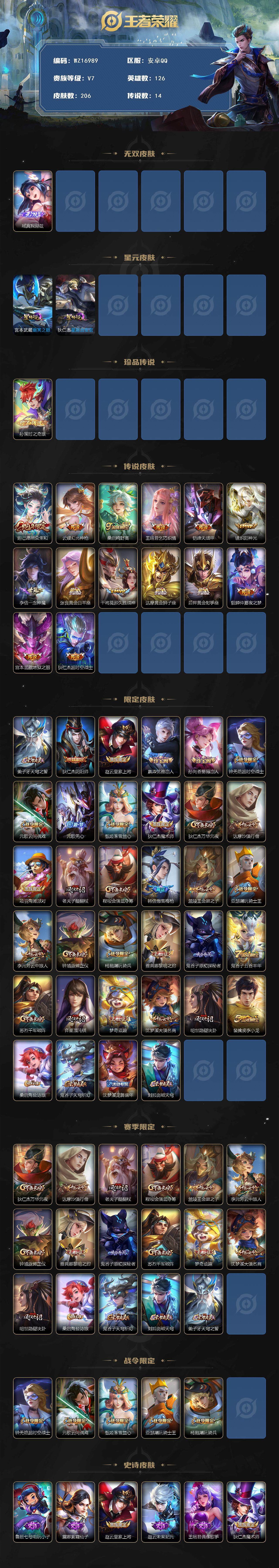 WZ03410322王者荣耀账号详情图2