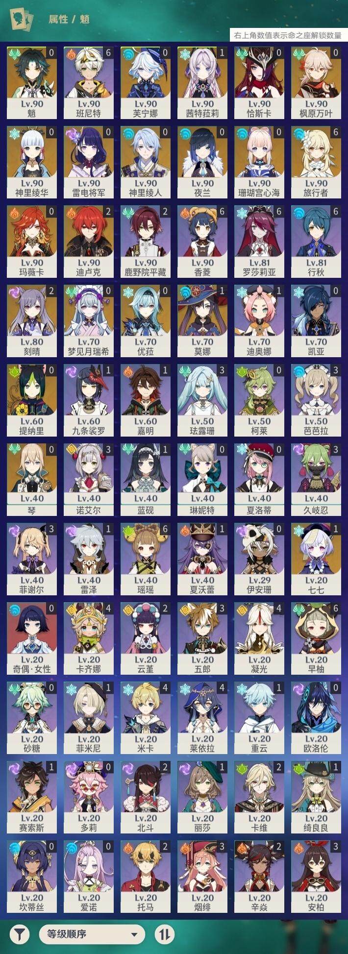 YSEY316561原神账号详情图2 YSEY316561原神账号详情图2