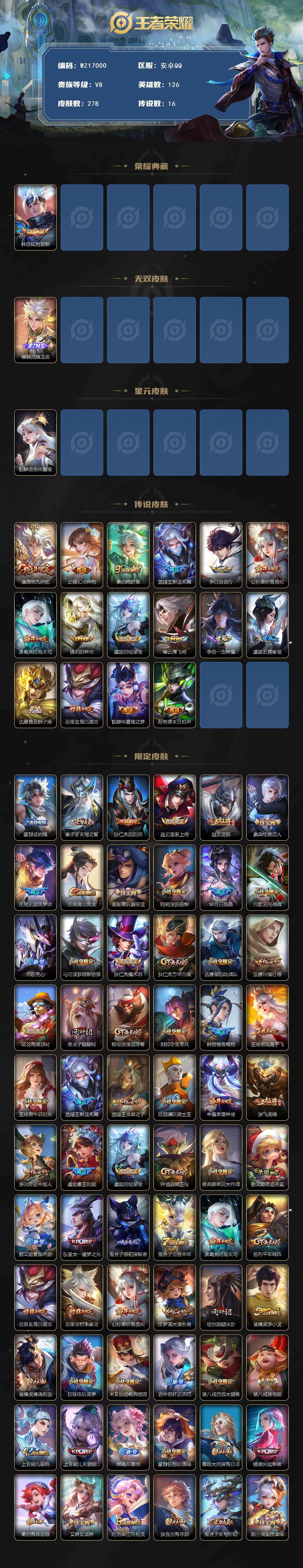 WZ03410328王者荣耀账号详情图2