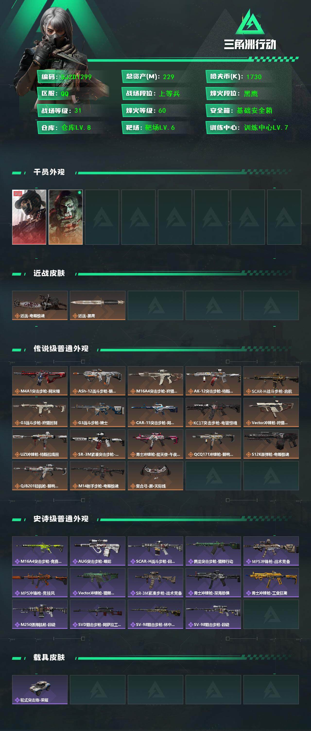 SJZEY394127三角洲行动账号详情图3 SJZEY394127三角洲行动账号详情图3