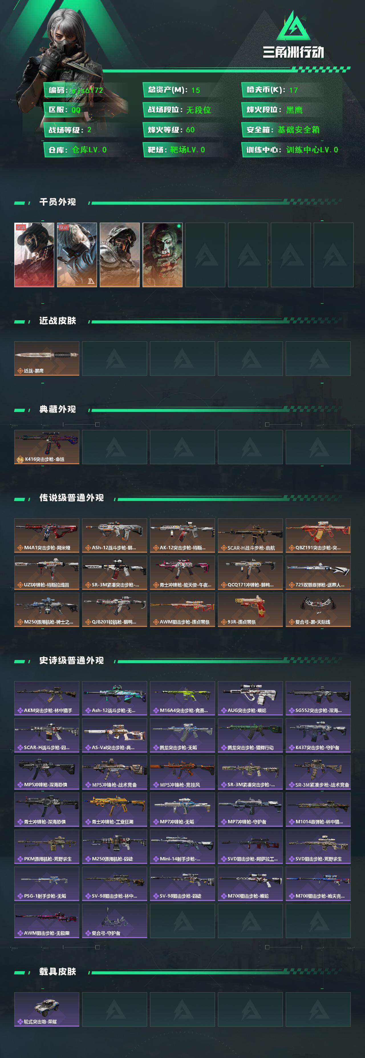 SJZCMW395511三角洲行动账号详情图3