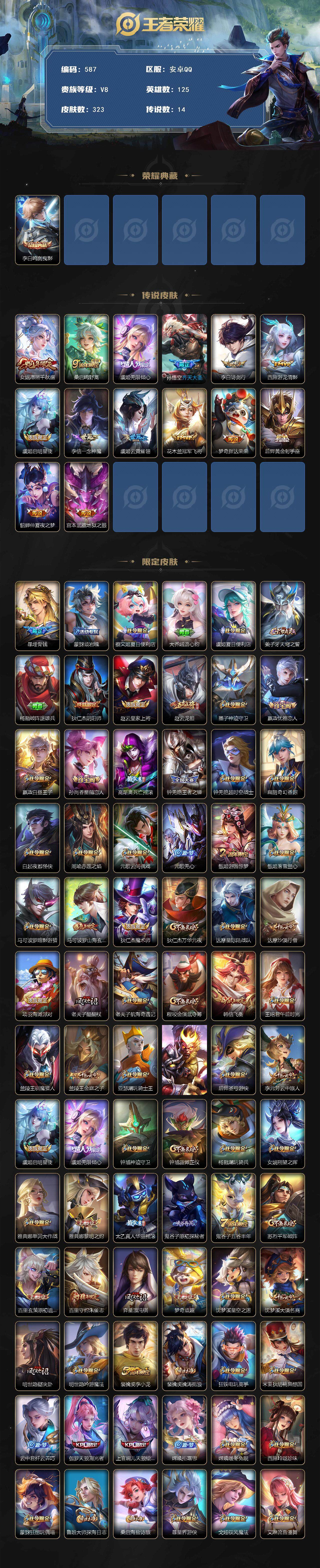 WZKG451272王者荣耀账号详情图3